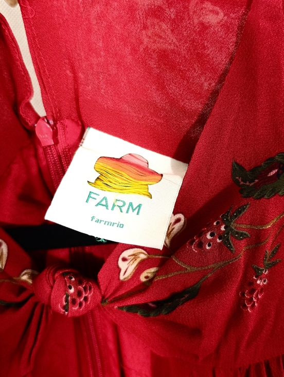 Farm Rio Berry Garden Pleated Maxi Dress - Picture 6 of 8